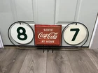 Vintage Coca Cola Coke Isle Marker Sign