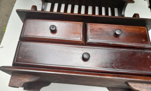 Wooden Jewellery Cabinet Rings Necklaces Earrings Storage Organiser Collector - Picture 5 of 14