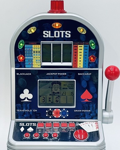 EXCALIBUR ELECTRONICS 7 In 1 Ultimate Casino Talking Slot Machine Digital Poker - Picture 17 of 22