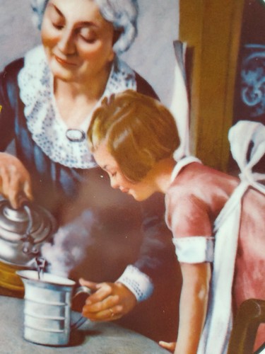 Plato de coleccionista Norman Rockwell edición limitada 8,5" la lección de cocina 1982 - Imagen 4 de 6