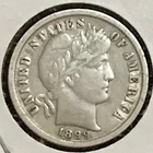 U.S. Barber Dime XF 1899