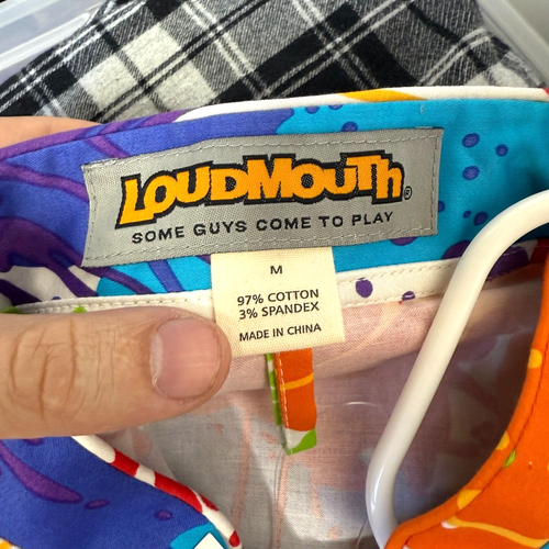 NWT Loudmouth Chef Coat Size Medium Splatter Pattern Button From Apron Jacket - Picture 3 of 4