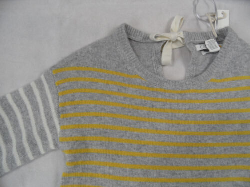 C&C CALIFORNIA Kaschmir Pullover grau gelb creme gestreift Gr. XS NEU - Bild 2 von 3