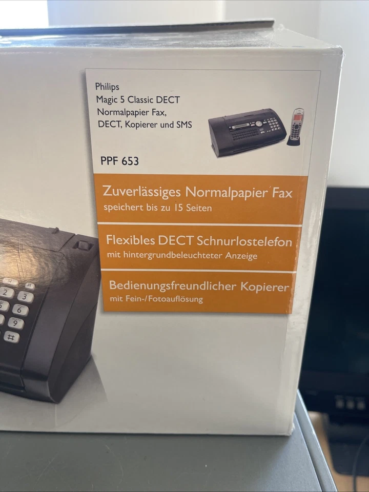 PHILIPS PPF-653 Magic 5 Classic DECT FAXGERÄT FAX RARITÄT NEU 2J GARANTIE - Bild 2 von 4
