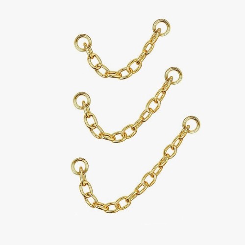 1pc Stainless Steel Layer Chain for Piercing Cartilage Helix Lobe Nose - Picture 2 of 8