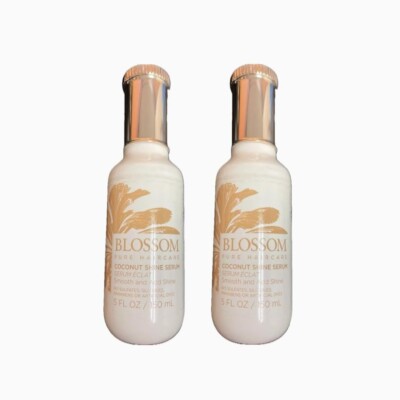 Blossom Pure Haircare Coconut Shine Serum, Smooth and Add Shine, 5 oz - 2 PACK