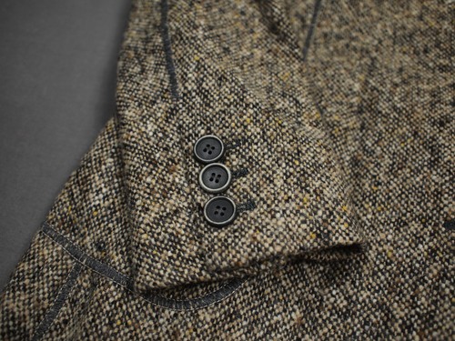 BRUNELLO CUCINELLI Damen 100% Wolle Mantel Gr. IT 40 / S / Small Tweed Donegal - Bild 3 von 13