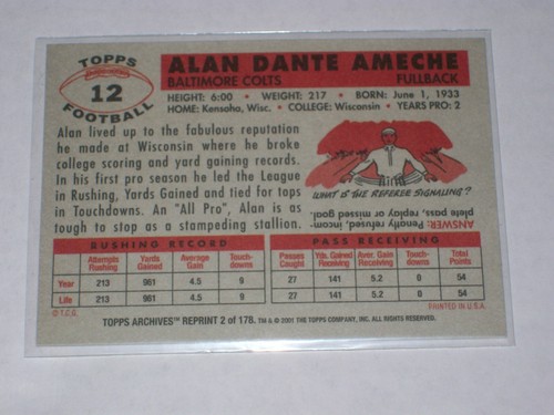 2001 Topps Archives Football - U Pick Complete yer set Discount on multiples - Picture 3 of 153