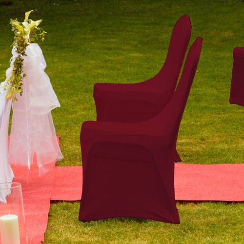 Stuhlhussen Hochzeit Bankett Saal Hotel Esszimmer Schlupf Sitzbezug Stretch abnehmbar - Bild 95 von 133