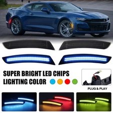 For 2016-2023 Chevy Camaro SS LT LS ZL1 RS Front Rear 4x LED Side Marker Lights