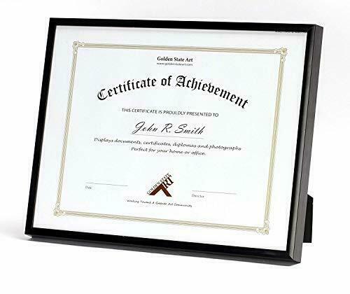 Set of 2 8.5x 11 Aluminum Diploma /Degree Certificate Photo Frame Wall Mounting - Picture 2 of 4
