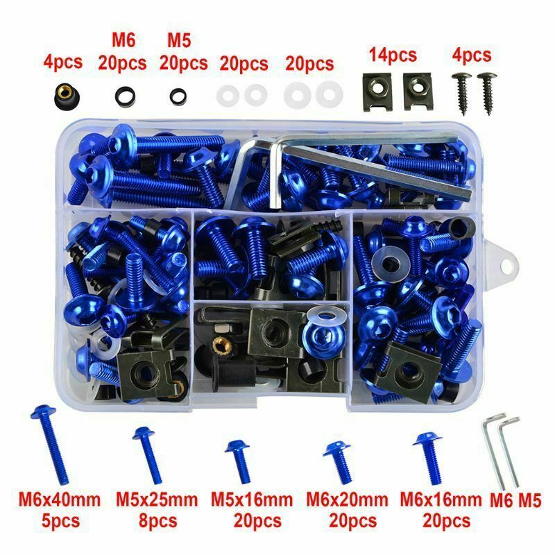 Complete Fairing Bolts Screws Kit for Suzuki GSXR600 GSXR750 1000 GSX1300R SV650 image