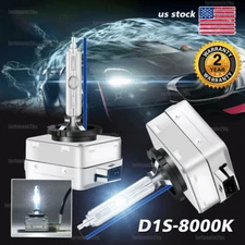 2x D1S 8000K Blue HID Xenon Headlight Light Bulb OEM Replacement For BMW Audi VW
