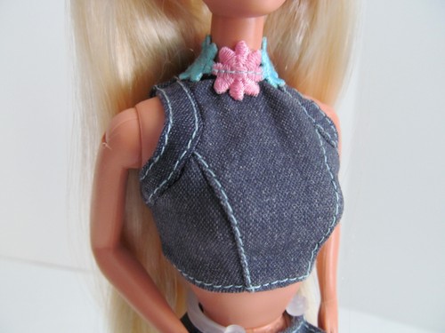 Barbie Fashion Avenue jeans autentici con scarpe bambola pantaloni top anni 90 Mattel vintage Q - Foto 8 di 9