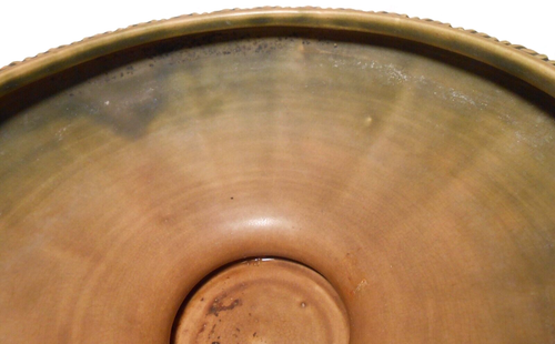 ROSEVILLE FIORENTINE C.1920'S ART ART CERAMISTRY 10,5"D PIEDISTALLO CER CIOTOLA - Foto 9 di 13