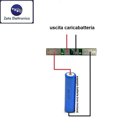 5PZ BMS 1S CIRCUITO DI CONTROLLO RICARICA BATTERIA LI-ION 3,7V 3A PROTEZIONE - Photo 4/4