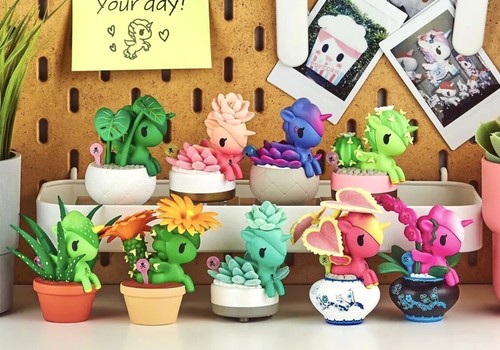 Tokidoki Botanical Series Moonstone Unicorn Mystery Blind Box Figura Viola RARO - Foto 21 di 24
