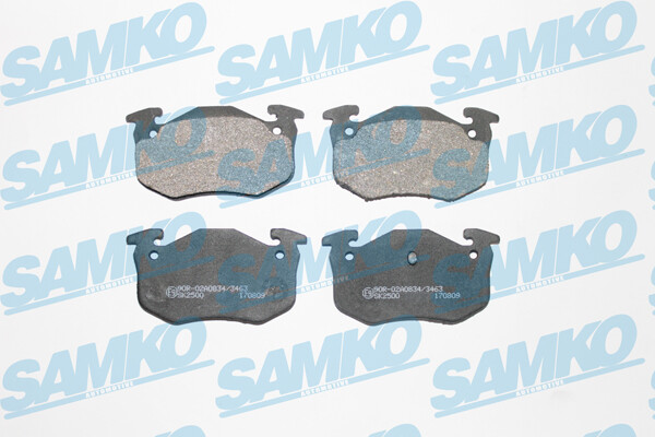 SAMKO 5SP275 Brake Pad Set, disc brake for RENAULT