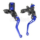 Universal 7/8" Motorcycle CNC Brake Clutch Master Cylinder Lever Set Reservoir