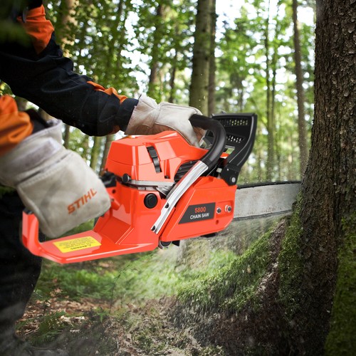 58cc Gas Top Handle Chainsaw with 20'' Bar Chain 2-Stroke Engine Cut Tree Wood - Picture 4 of 14