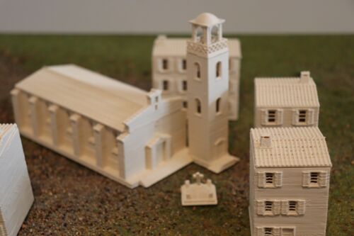6 verschiedene Häuser und Kirche / Moschee Spanisch 10mm Wargaming Halbinsel Krieg - Bild 2 von 6