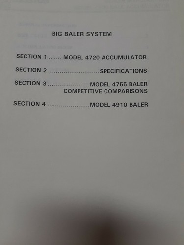 AGCO Hesston Baling Equipment 1997 Dealer Information  - Picture 3 of 5