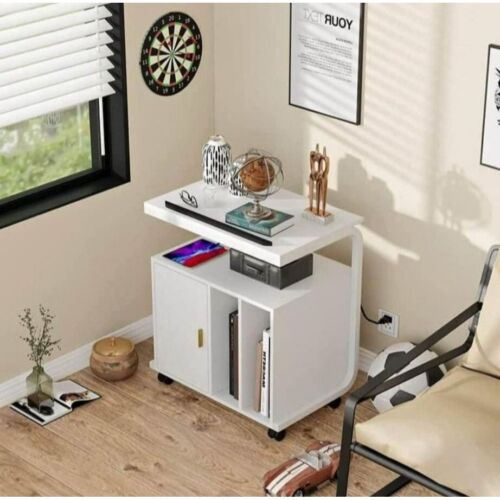 PAKASEPT End Table with Charging Station, Foldable Side Power Outlet USB-Ports - Picture 5 of 11