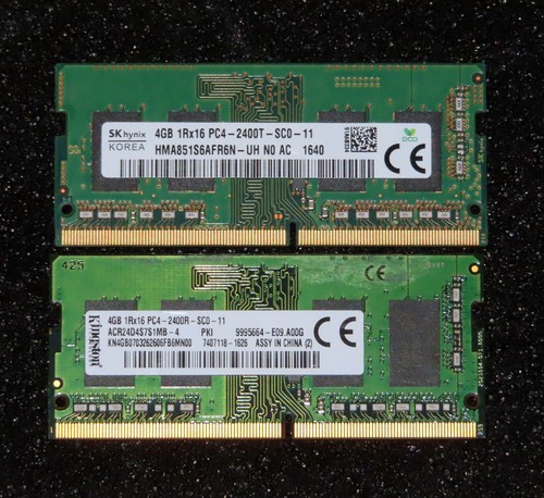 Memoria para computadora portátil 8 GB (2x4 GB) PC4-2400T PC4-2400R DDR4 (SODIMM) PC4-2400: envío gratuito - Imagen 1 de 1