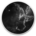 2 x Vinyl Stickers 30cm (bw) - Dragon Nebula Space Solar System  #42815