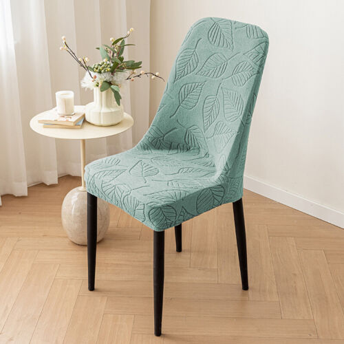 Coprisedia da Pranzo Elasticizzato Schienale Curvo Jacquard Coprisedili Antiscivolo - Foto 14 di 23
