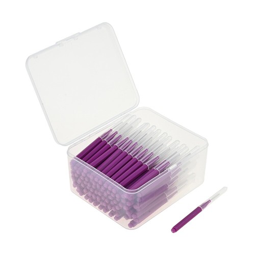 100PCS Interdental Brushes 0.6mm-1.2mm 11 Color Steel Wire Floss Toothpick w Box - Picture 57 of 68