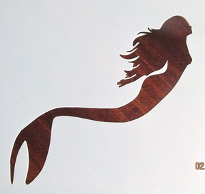mermaid stencil template reusable 10 mil mylar see images and