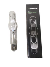 VIVOSUN Grow Lamp Horticultural Bulb Metal Halide Hydroponic 400 Watts 10" Glass