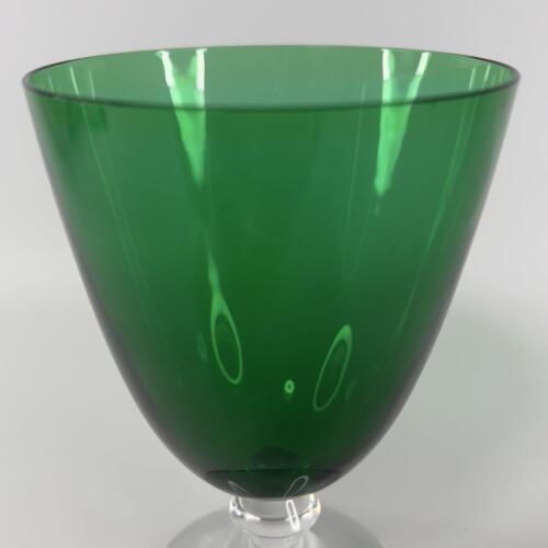 Bicchiere acqua vino piccolo Baccarat Vega verde giappone ottime condizioni colore raro - Foto 5 di 7