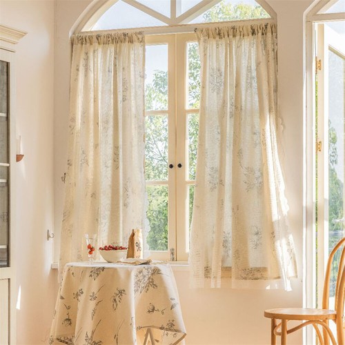 Cefa de cortina Boho sala de estar ventana panel de cortina tratamiento cenefa decoración - Imagen 62 de 110