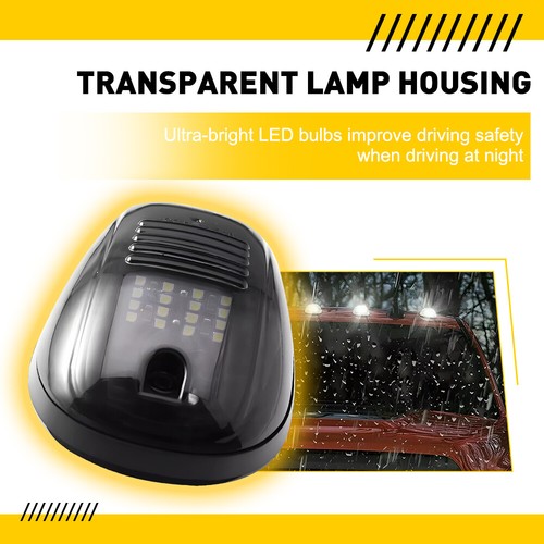 For Dodge RAM 1500 2500 3500 Rooftop Cab Running Light LED 6000K Smoked Lens Kit - Picture 11 of 13