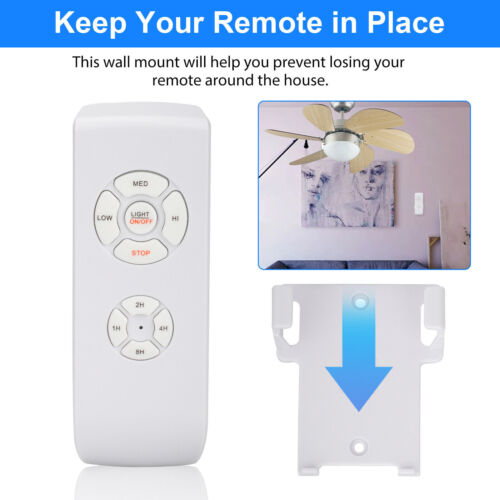 Universal Wireless 15M Timing Remote Control Receiver Ceiling Fan Lamp Light Kit - Picture 10 of 16