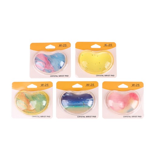 Computer Mouse Hand Wrist Rests Support Cushion Silicone Heart-shaped Wrist Pad - Photo 8/17