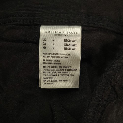 American Eagle Womens Bootcut Jeans Size 6 Tag 30x20 Actual Black #L44 - Picture 6 of 17