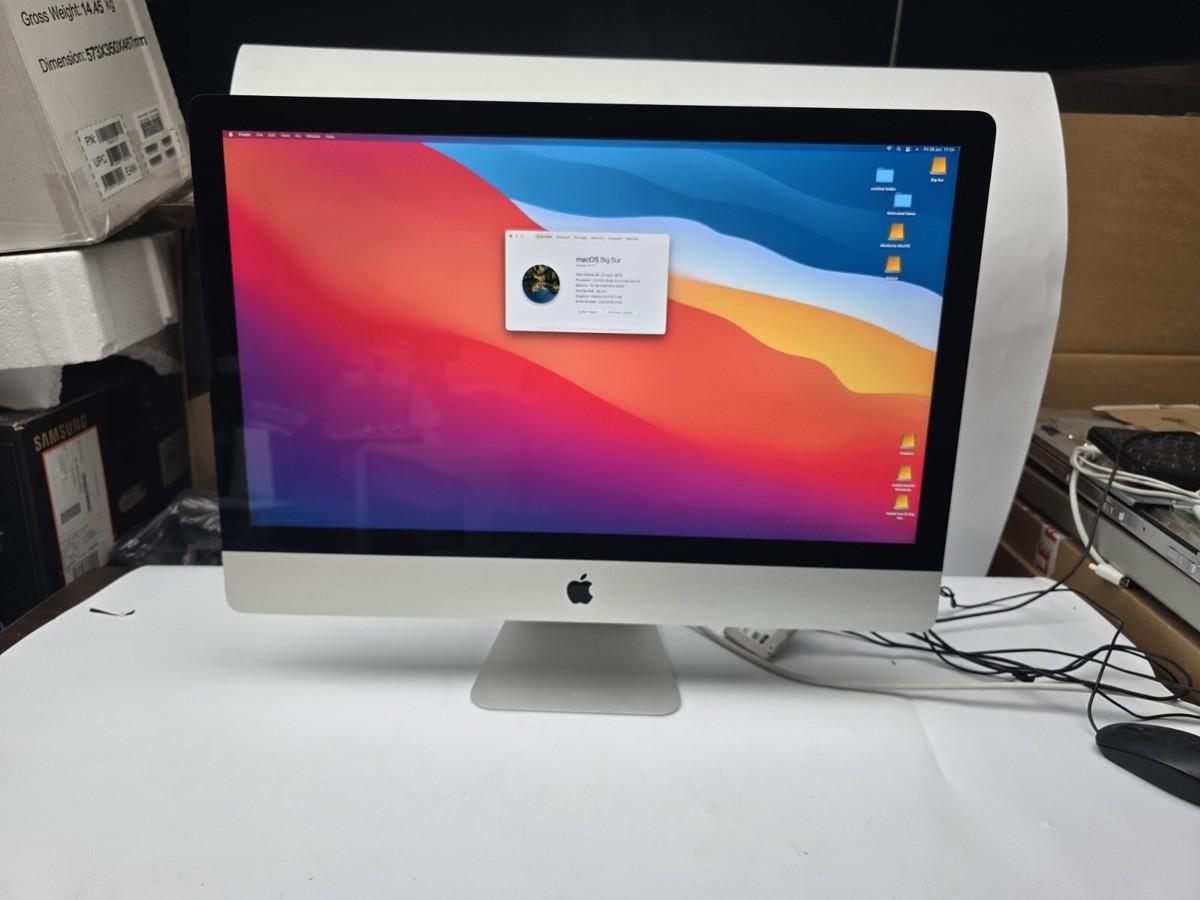 Apple iMac 27 Inch All In One 5K Desktop 2017 Core i5 3.4GHz Apple iMac 27 Inch All In One 5K Desktop 2017 Core i5 3.4GHz