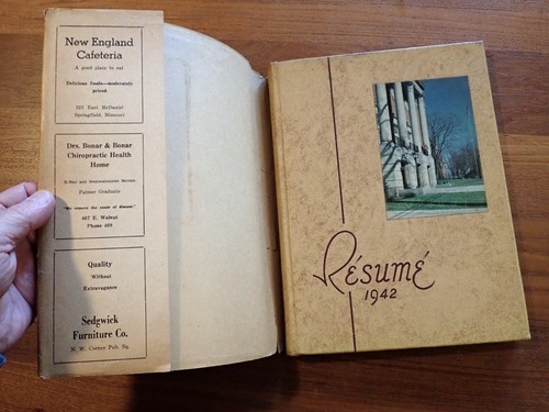 WWII 1942 SPRINGFIELD SENIOR HIGH SCHOOL Missouri Lebenslauf Jahrbuch jährlich mit DJ - Bild 1 von 13