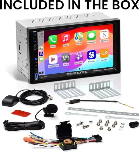 BOSS Double 2-DIN Car 7" Receiver Apple Carplay/Android Auto SiriusXM BE7ACP.X - Picture 11 of 12