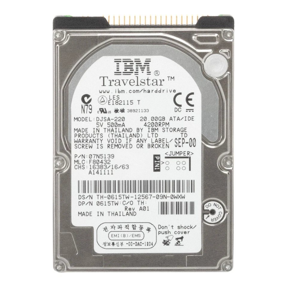 Hard Drive Dell 0615TW DJSA-220 20GB 4.2K 2MB ATA 2.5'' - Image 3 of 3