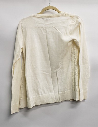 Gap Kids Girls Sweater Cream Lace Floral size XXL (14-16) - Picture 2 of 3
