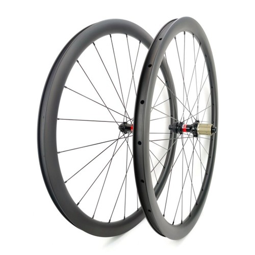 700C 35x25mm Road Bike Carbon Fiber Wheelset Tubeless Center Lock Disc Brake Hub - Picture 2 of 17