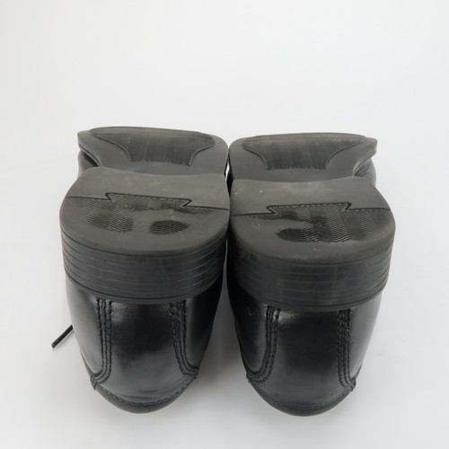 Scarpe Oxford Clarks Narrative Tilden punta liscia pelle nera da uomo taglia 9 M - Foto 9 di 10