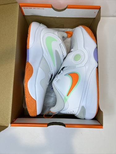 Nike Team Hustle D 11 Basketball White Orange Size 7 Youth Brand New DV8996-103 - Picture 6 of 7