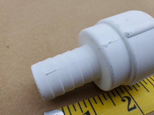 1" NPT Threaded Female Straight Adapter to Hose Barb - Picture 7 of 9