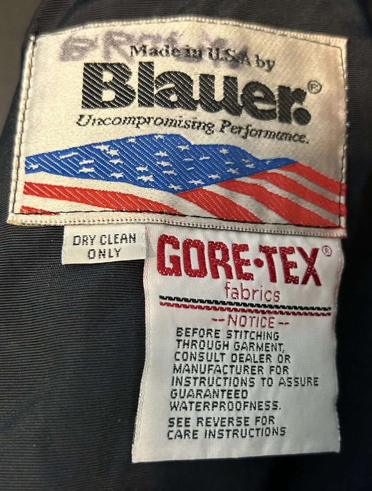 BLAUER AIRLINE PILOT MED LONG PARKA JACKET W/ LINER DARK NAVY - Image 3 of 4