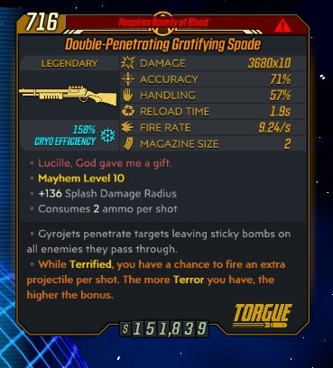 DLC6 👻 Borderlands 3 PC/PS4&5/XBOX - Lvl 72 - TERROR Extra Projectile - BOGO - Picture 188 of 269